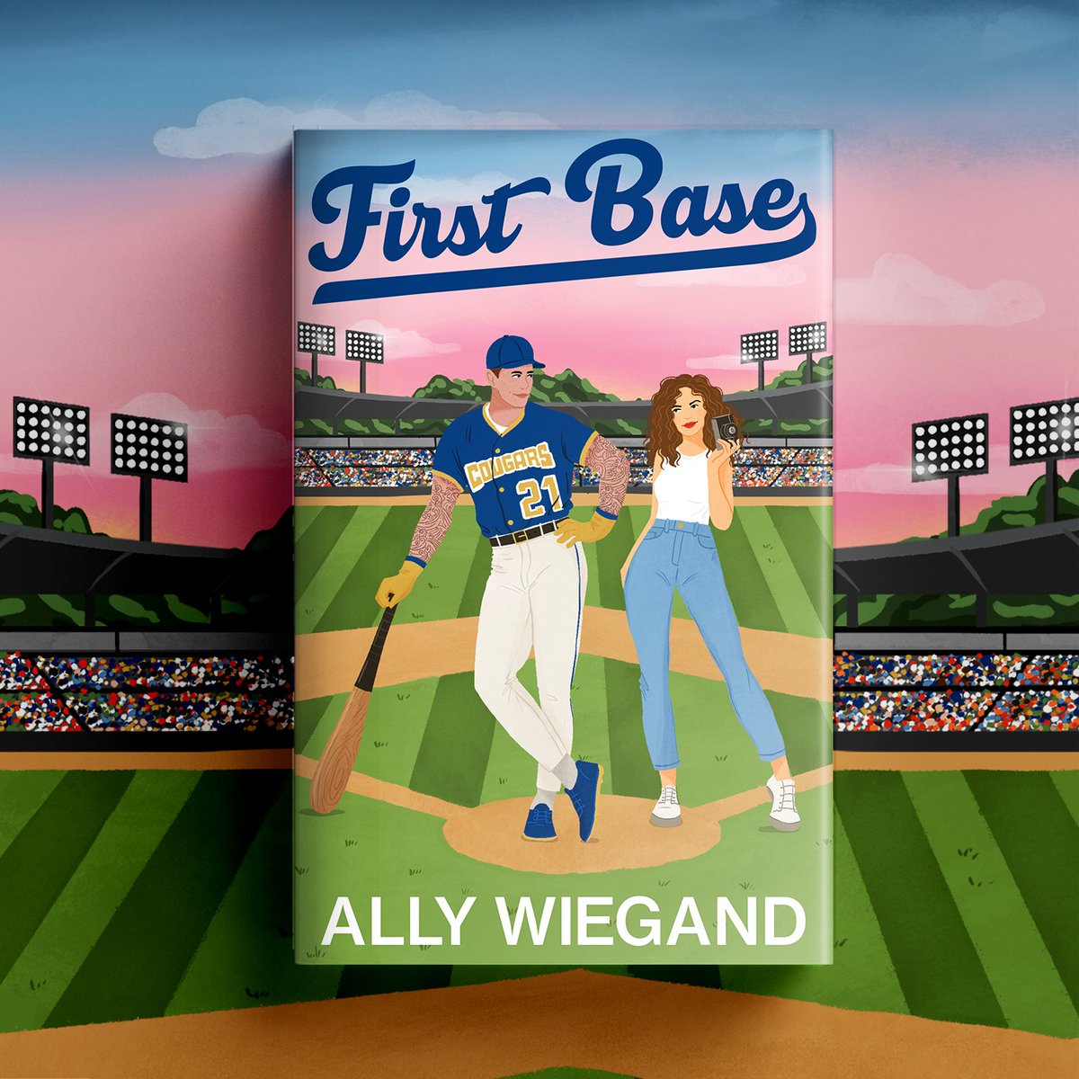 It was just a game...until the rules changed. FIRST BASE, a must-have fake dating baseball sports romance by Ally Wiegand, is OUT TODAY in the UK, US & CAN! Happy Publication Day @ally_wiegand! 🍾 🇬🇧 shorturl.at/otJT3 🇺🇸 shorturl.at/zEMS3 🇨🇦 shorturl.at/gsW38