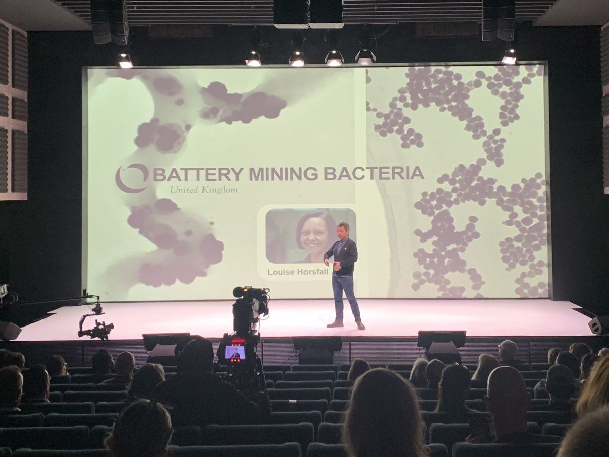 Our #EngineeringBiology work using bacteria to recover technology critical metals from vehicular lithium-ion batteries has been recognised by @2050_now as a key innovation in sustainability at the #globaltrendsforum taking place in Paris #ScaleUptheFuture #reprogramminglife