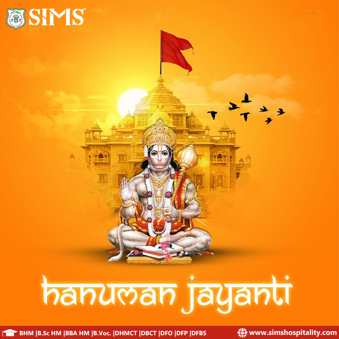 SIMS Institute of Hotel Management extends warm wishes on the auspicious occasion of Hanuman Jayanti. May the blessings of Lord Hanuman bring strength, courage, and prosperity to all. 🙏 #hanumanjayanti #sims #hospitality #hotelmanagement