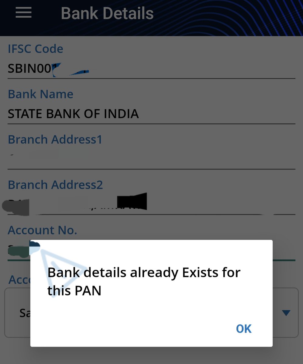 @weKFintech My bank IFSC is incorrect in ur mf app. I tried to add new correct IFSC it gave error. Account no is same in both incorrect n correct IFSC.
Pls help.