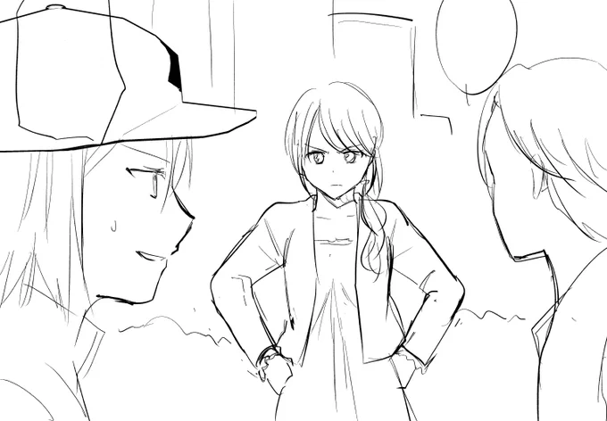 下描き終わったので
時間ある時にペン入れします 