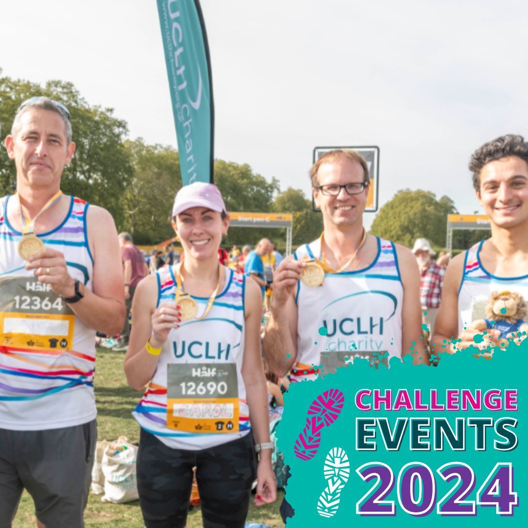 Our wonderful runners went the extra mile(s) raising over £15,000 for #UCLHCharity in last year's @RoyalParksHalf. Why not join them by signing up for this year's run? Limited places available, go to buff.ly/3OmJhG7 to find out more.