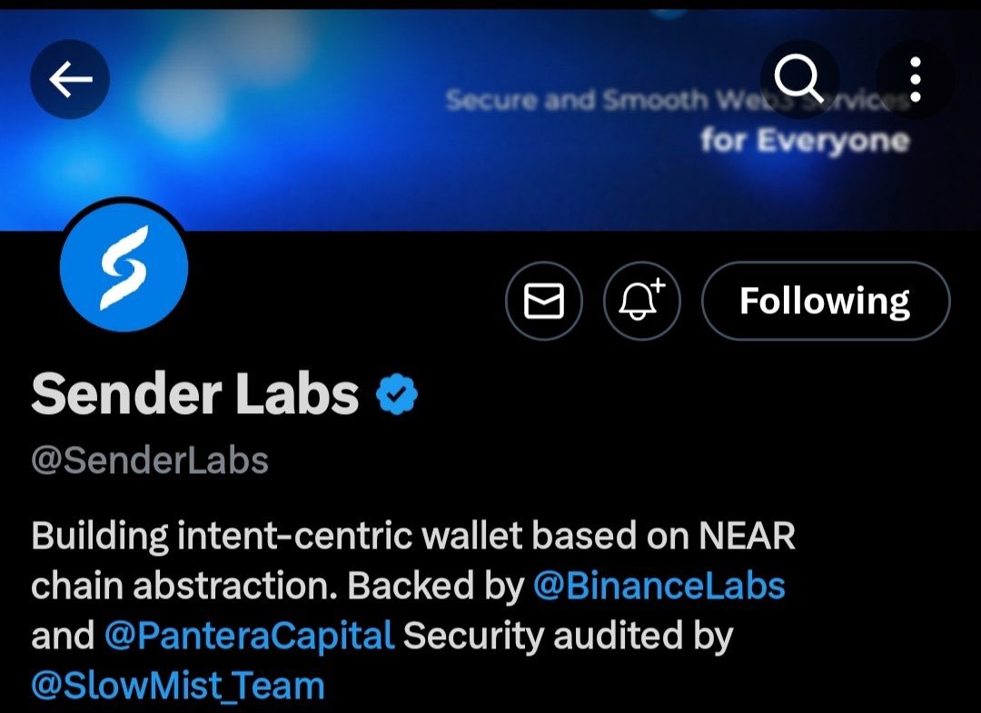 Worth keeping an eye on @SenderLabs 🚨Airdrop Alert🚨 Sender Labs is an infrastructural service provider on Near eco backed by @BinanceLabs register now