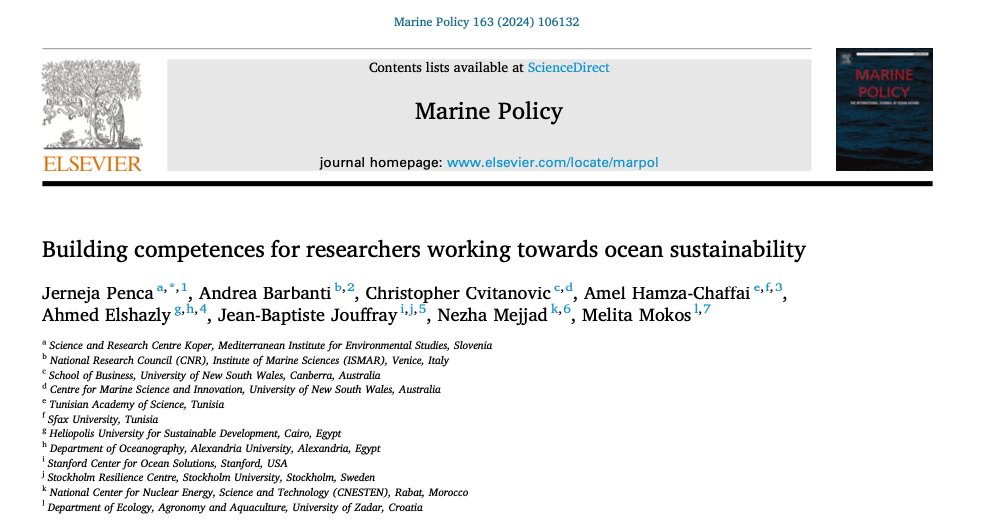 📢 CrossGov contributed to a new study analysing the knowledge, skills, and attitudes required to enable a transdisciplinary and action-oriented science and proposing a skillset for modern training for ocean sustainability. 🔎 Read the full article: shorturl.at/mnOR9