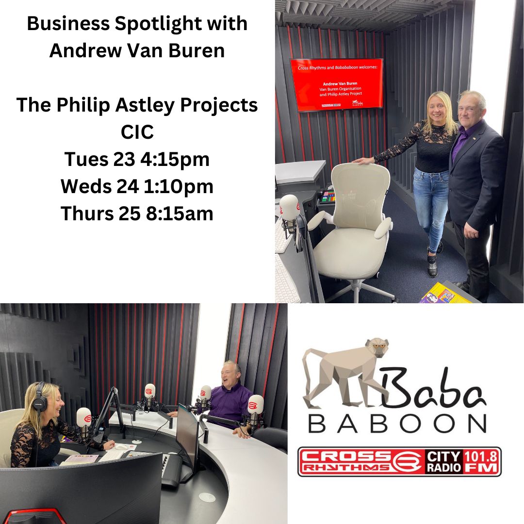Visitor attractions helping to increase footfall in a town? #BusinessSpotlight with @CRCityRadio welcomes Andrew Van Buren of @PhilipAstleypro who chats to @SonyaWakefield about how the Philip Astley Centre is aiming to do that in Newcastle-under-Lyme 🎪