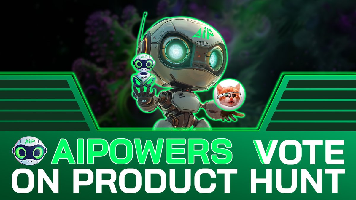 📘 Vote AIPowers on Product Hunt!

🧩 @ProductHunt - The place to find your new favorite product.

🧩 #AIPowers is one of them, Place 💧 We create stunning AI arts from text and image 
VOTE for AIPOWERS at links below 👇
 🔹producthunt.com/posts/aipowers 🔷

#AIpowers #AI #Texttoimage