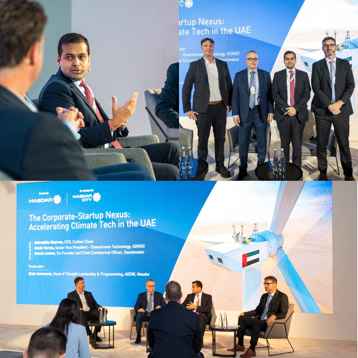 It was a pleasure to join @ADNOCGroup and @desolenator in last week's panel on accelerating climate tech in the #UAE at the @WFES summit hosted by @Masdar.
 
ADNOC’s partnership approach is a great model to deliver FOAK demonstrations like ours to accelerate climate tech.