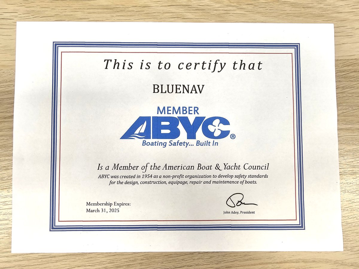 Big news! We're proud to share that we've become members of ABYC (American Boat & Yacht Council)! 🚤⚓️ This membership marks a significant milestone in our commitment to upholding the highest standards in the boating industry! #boats #boat #boating