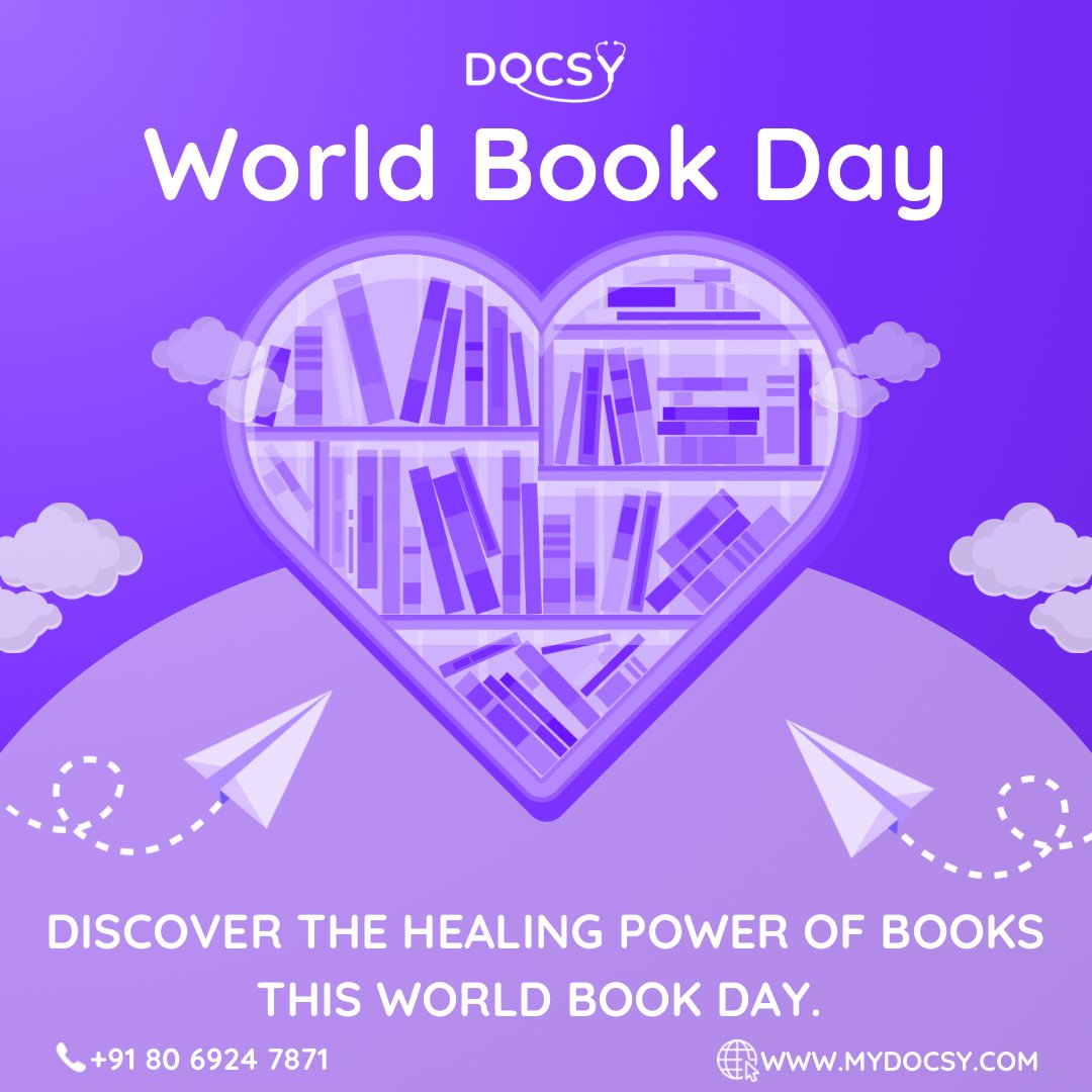 Embark on grand adventures, uncover hidden truths, and explore the depths of human emotion—all from the comfort of your reading a book. Happy World Book Day from @mydocsy! 

#BooksForMentalHealth #ReadingForWellness
#HealingWords #MindfulReading
#LiteraryWellness #books #bookclub