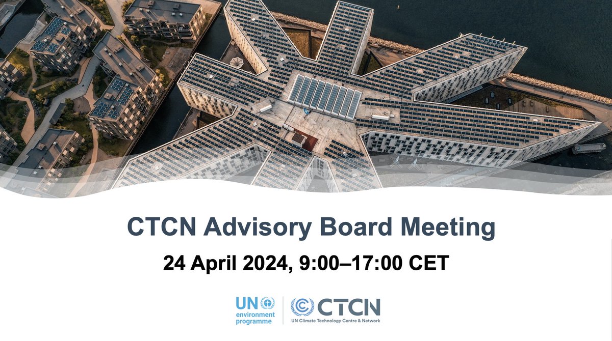 Day 4️⃣ of the 23rd CTCN Advisory Board Meeting starts at 9 am CET w/ today's focus on: 👉  Knowledge Transfer, Capacity Building & RD&D; 👉  Digitalization; 👉  M&E; 👉  Gender work plan; 👉  Communications & Visibility Strategy; 📺 : lnkd.in/dRppG8ek #ClimateTech