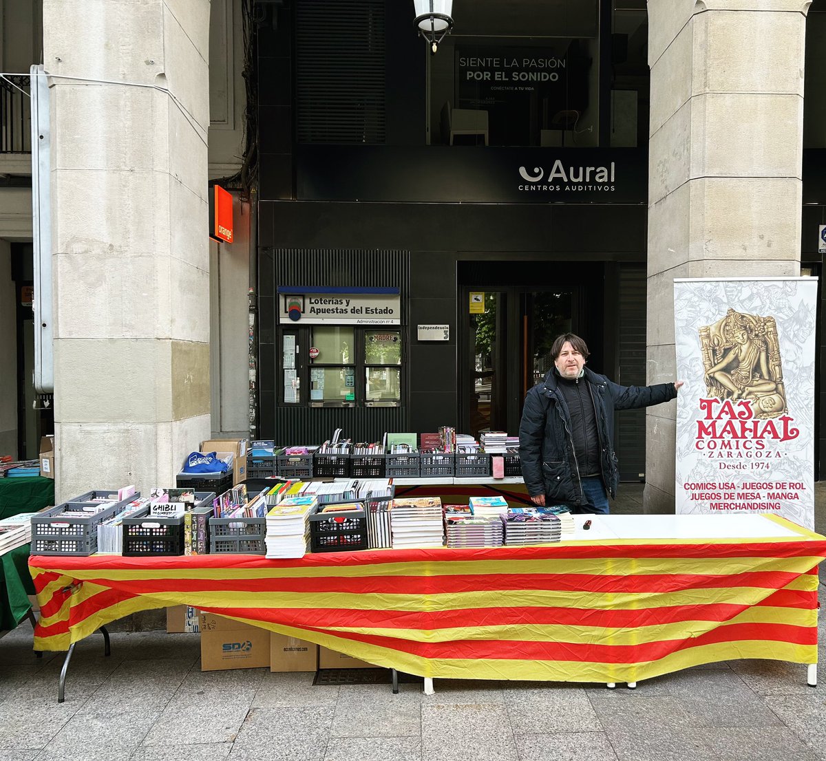 tajmahalcomics's tweet image. ¡Comienza el Día del Libro!

Os esperamos a la altura del número 3 del Paseo de la Independencia.

¡Feliz día de San Jorge y feliz día de Aragón!