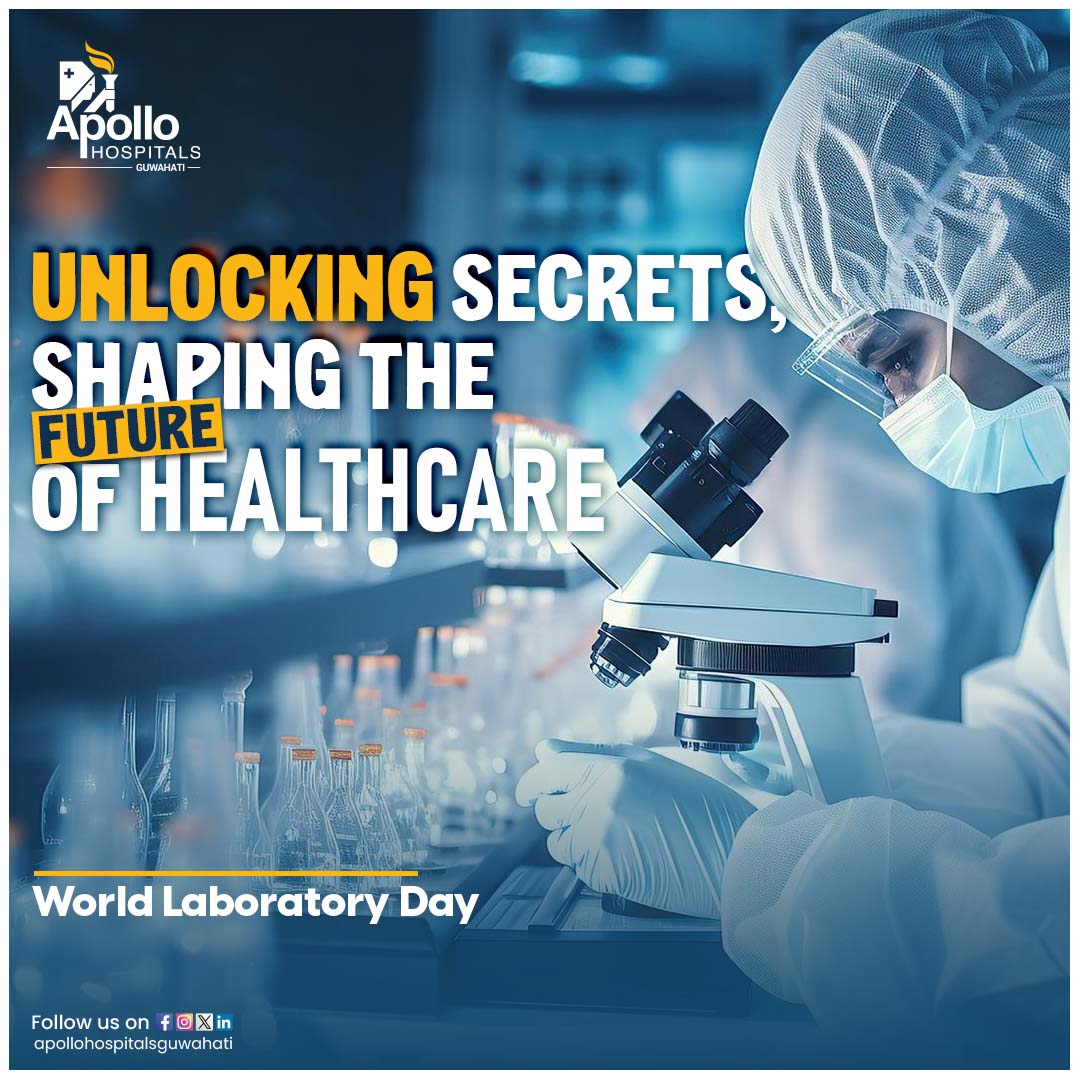 On #WorldLaboratoryDay, let's raise our beakers to the unsung heroes of science—the ones who toil tirelessly in labs, pushing the boundaries of knowledge to new horizons. Here's to the pursuit of truth, the quest for understanding, and the beauty of discovery!

#apollohospitals