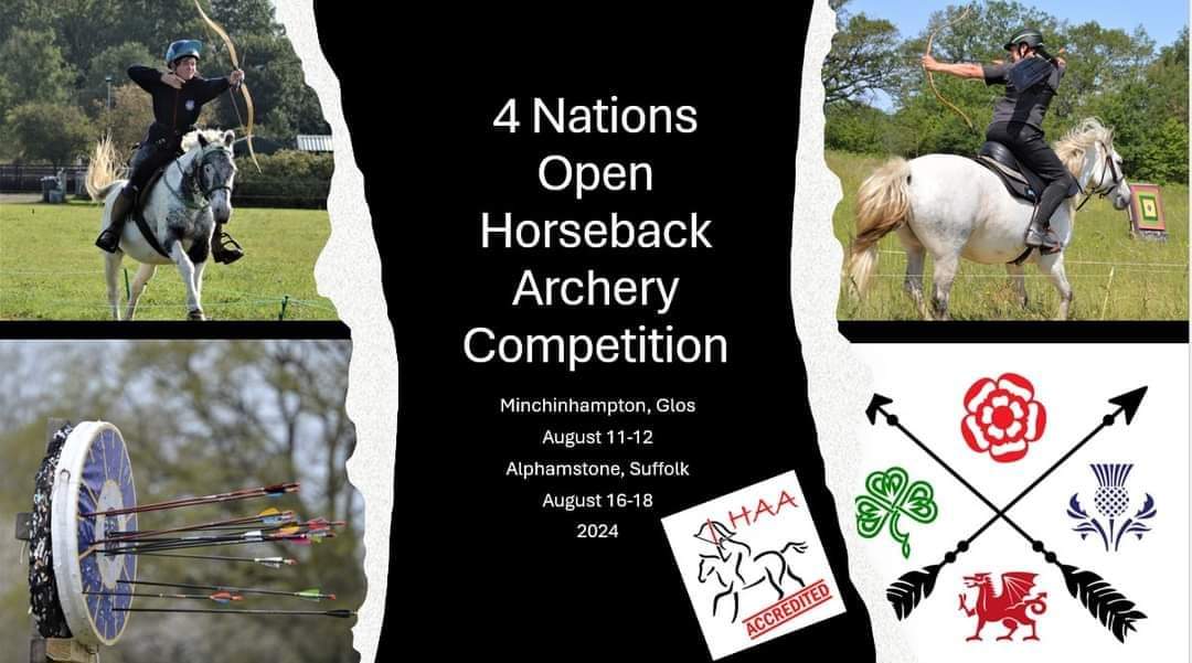 Happy St George's Day! Who's on the team for England? #horsebackarchery #4nations