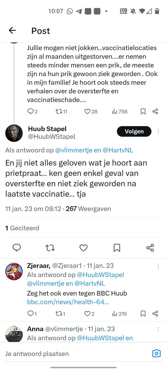 De 'ik leef nog en de mensen met wie ik praat ook, dus oversterfte en vaccinschade bestaan niet' theorie. 
Wat een prietpraat. 

🤭