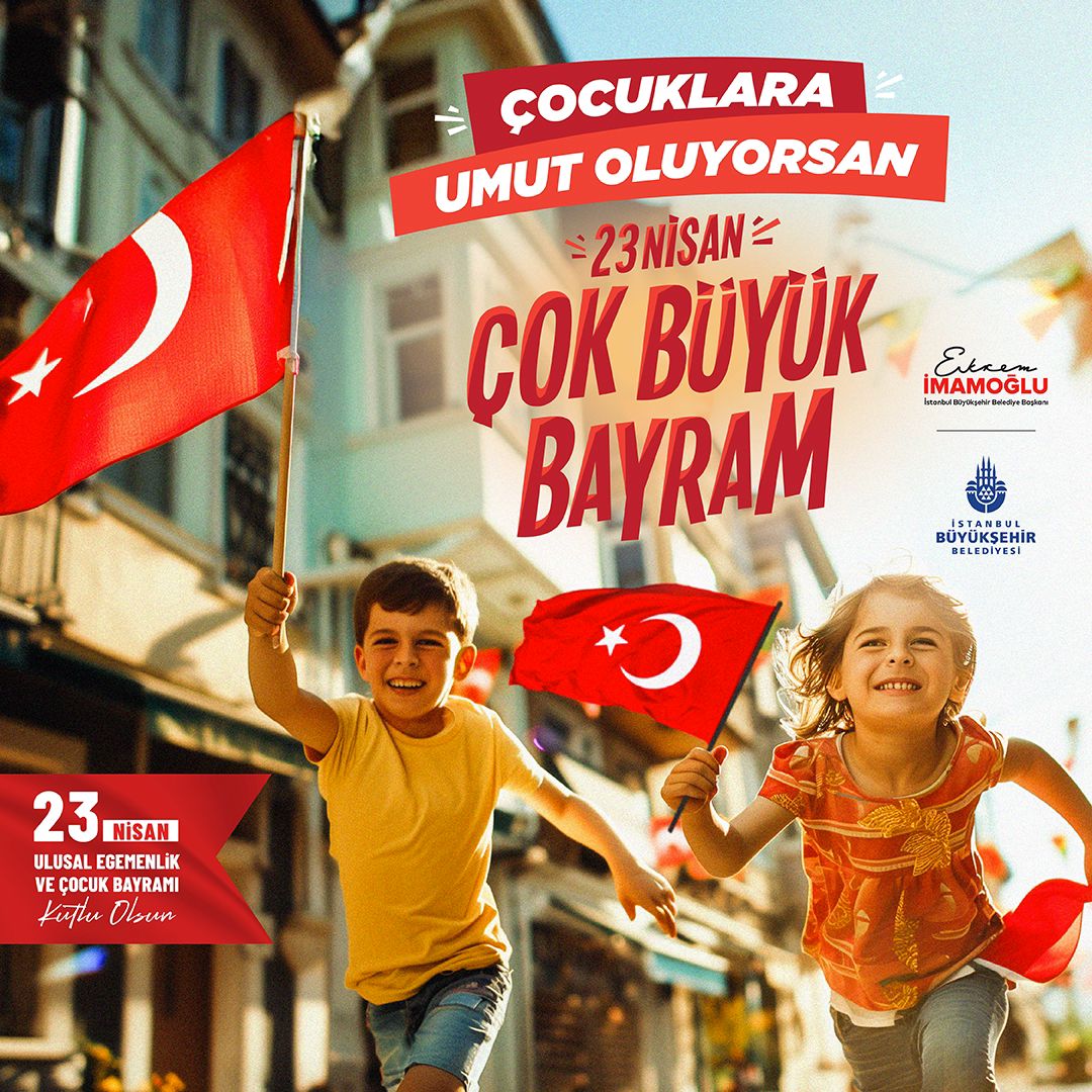 istanbulbld's tweet photo. Çocuklara Umut Oluyorsan 23 Nisan Çok Büyük Bayram…

Ulu Önder Mustafa Kemal Atatürk başta olmak üzere Türkiye Büyük Millet Meclisi’ni kuran aziz kahramanlarımızı minnetle anıyoruz.

Atamızın dünya çocuklarına armağanı olan 23 Nisan Ulusal Egemenlik ve Çocuk Bayramı kutlu olsun! https://t.co/L82GLf5VTe