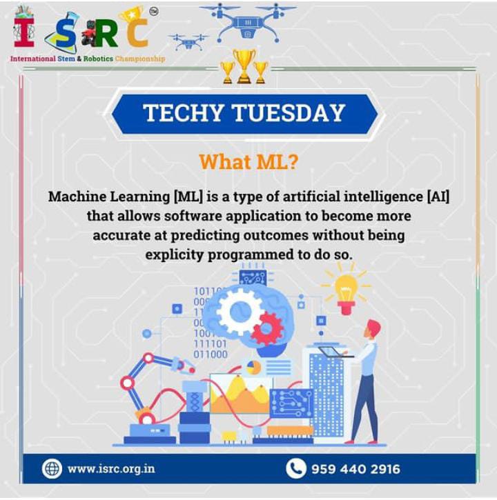 Welcome to Techy Tuesday! 🤖 Dive into the world of AI with a spotlight on Machine Learning [ML]. 🌟 Discover how this groundbreaking technology empowers software to predict outcomes with precision, reshaping the future of innovation! 💻✨ #TechyTuesday #AI #Innovation #ISC2024