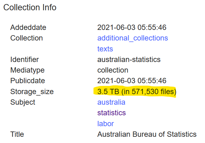 scott_marley82's tweet photo. 20,000? or is it 570,000? Depends how you count it.
https://t.co/fvXulIE8mp
@internetarchive #statistics #data #aushistory #internetarchive #digitalbooks #ausstats #australia #census https://t.co/natq1T0kMH