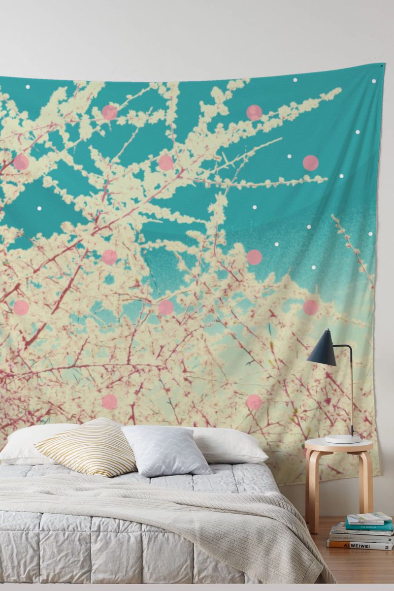 Bring intense, vivid colors and fine line detail on your walls with a lightweight @redbubble wall tapestry that features a blossoms geometric collage by ARTbyJWP redbubble.com/i/tapestry/Blo… #WallArtDecor #wallartforsale #wallhanging #Tapestry #ShopNow