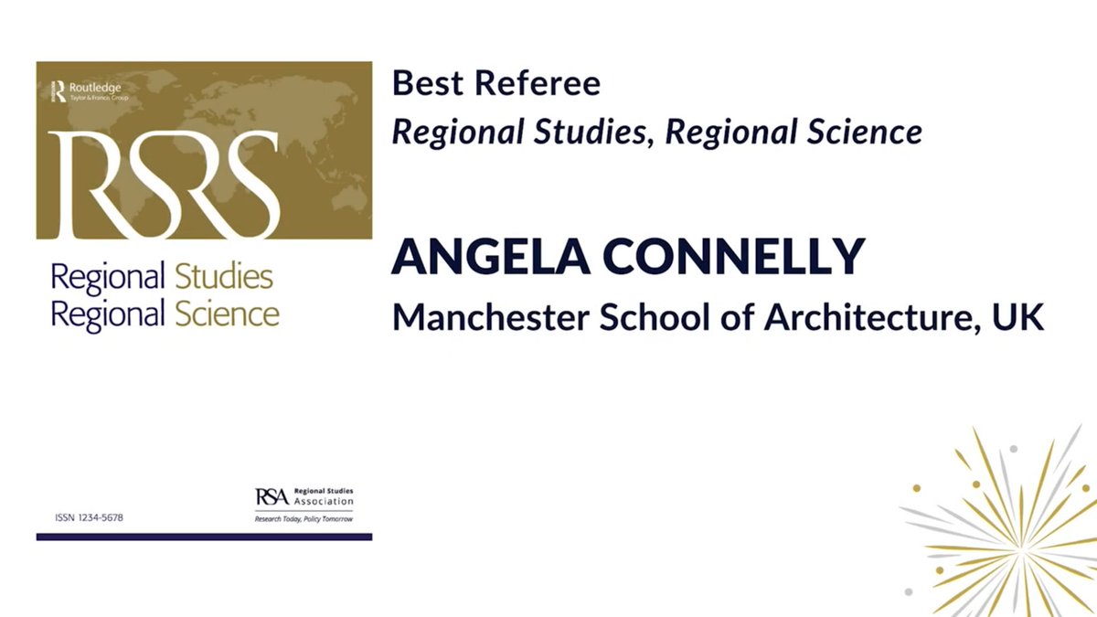 🏆 No journal, inc. @RSRS_OA, could be a success without the dedicated work of our reviewers. These people put in the time and effort to make the research process robust and fair. We're pleased to award the Best Referee award to Angela Connelly! @angelamconnelly @TheMSArch