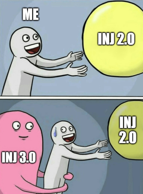 New #inj30 > #inj20

INJ 3.0 - This proposal aims to create the most deflationary asset in the world of cryptocurrencies, making INJ the most attractive and sustainable asset in investment terms
______________________________________________________
#injective @injective