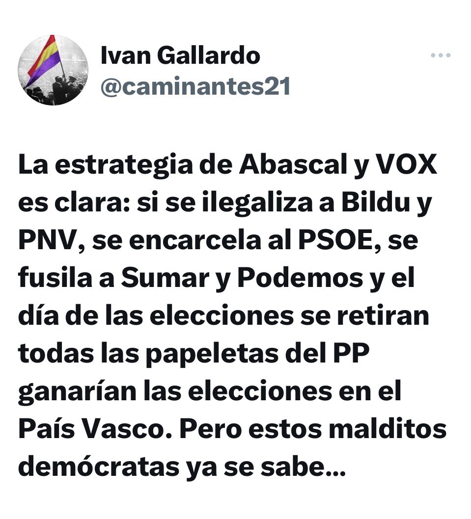 De lo mejor que he leído sobre Abascal y Vox.. un Vasco renegado fascista asqueroso 🤮
