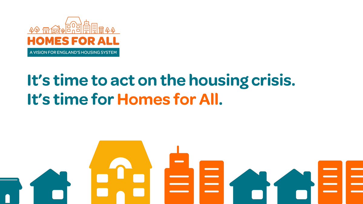 Homes For All is a campaign for affordable, safe, secure and quality housing - for everyone. We’re supporting @HomesForAllEng because we know, through our extensive housing research, that England’s housing policy is failing. Find our more homesforall.org.uk