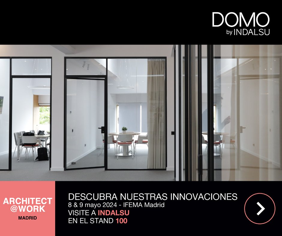 DOMObyINDALSU's tweet photo. 📢¡SAVE THE DATE!

Los próximos 8 y 9 de mayo se celebrará la 5ª edición de @ATW_INTL en #Madrid, el evento referente en #innovación para el sector de la #arquitectura y #interiorismo donde participaremos exponiendo nuestra gama #DomoDecor.

¡Te esperamos en el STAND 100!

#ATW24 https://t.co/aMxVeXbU1D