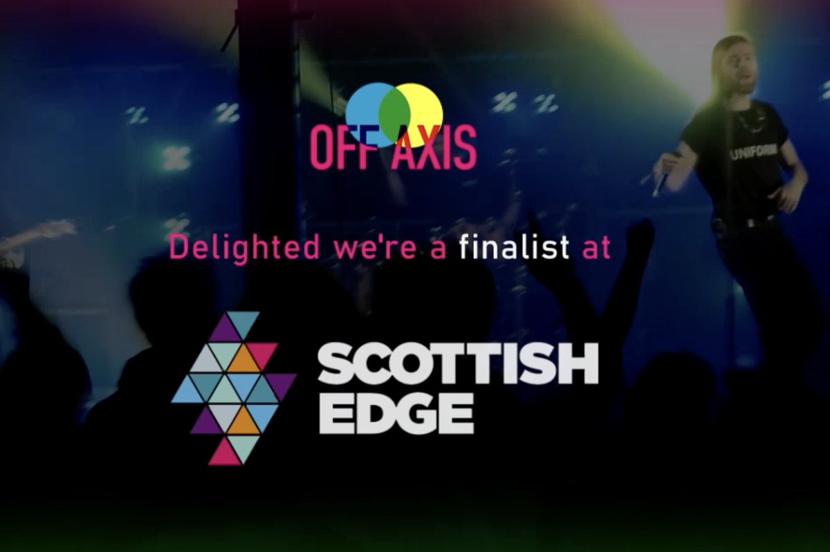 DELIGHTED & humbled we're in the FINAL @ScottishEDGE #EDGE23 Social Enterprise category @OffAxisGigs / @OffAxisTours > making live music fairer for musicians, wish us luck watch ➡ youtu.be/BLeLhuS_p4I gigs ➡ offaxisgigs.com EDGE ➡ scottishedge.com