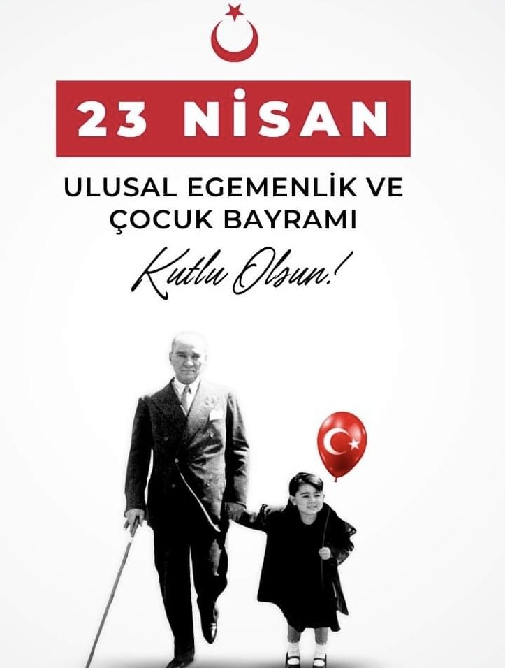 CananTarcin's tweet photo. 🇹🇷Türkiye Cumhuriyeti'nin kurucusuMustafa Kemal Atatürk'ün çocuklarımıza armağan ettiği23 Nisan Ulusal Egemenlik ve Çocuk Bayramımız kutluolsun.
"Küçük hanımlar, küçük beyler! Sizler hepiniz geleceğin bir gülü, yıldızı ve ikbal ışığısınız.Memleketi asılışığa boğacakolansizsiniz!" https://t.co/hTwNnPAM7U