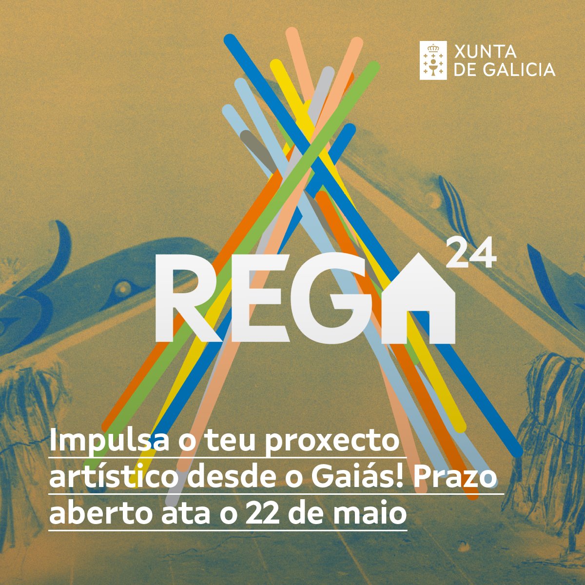 Ven facer realidade o teu proxecto nas Residencias Artísticas do Gaiás! 8.000 euros para propostas de creación contemporánea en artes visuais, escénicas, musicais, visuais ou de deseño. Inscríbete xa nas axudas #REGA! ⏰ Prazo aberto ata o 22 de maio 🔗 bit.ly/axudasREGA2024