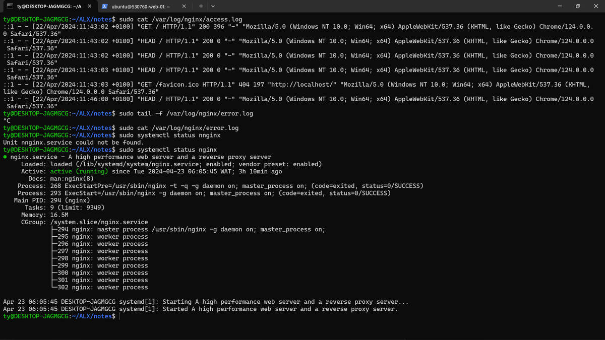 TyNaira4L's tweet photo. Days 27 & 28 of #100DaysOfALXSE.
I've been studying more on web servers, NGINX, particularly
Nginx takes a different approach towards handling requests from Apache.
It utilizes its asynchronous event-driven architecture to handle multiple requests (or threads) concurrently
#Cool https://t.co/pcPLVu0DtM