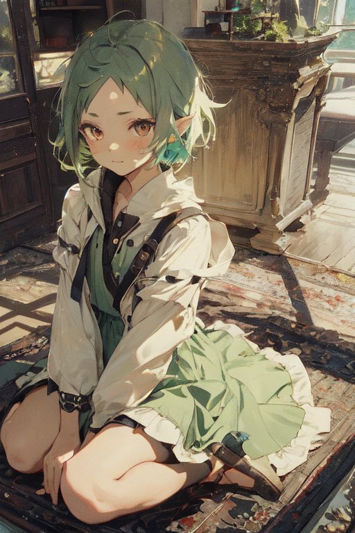 local_tribesman's tweet photo. @FoopanThia Last set promise I just keep remembering these characters one at a time. Sylphy from Mushoku Tensei as an adult with her green hair and Yoziruha from Hells Paradise. https://t.co/u1TbdDqmeb
