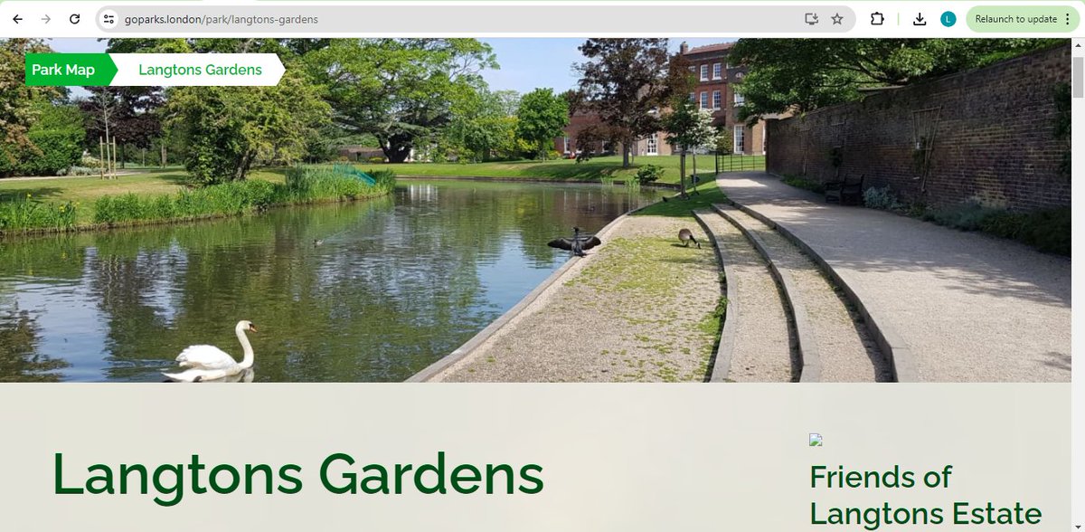 Check out Langtons Gardens in #Havering - there is so much to do in this park!
goparks.london/park/langtons-…

#orchard #cafe #birdbox #history #meadow #pond and more all at this great site.