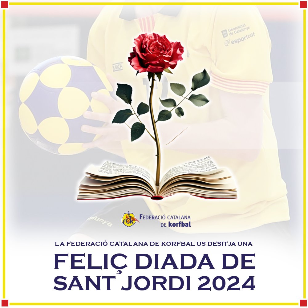 La Federació Catalana de Korfbal us desitja una Feliç Diada de Sant Jordi 2024! 🌹 📖 #SomEsport ♥️  #SomCultura #EsportMixt #23Abril #Diada2024

#korfbal #korfball #korfcat #corfbol #korfbalcatalunya #Som750mil #esportcat @ufeccat @esportcat