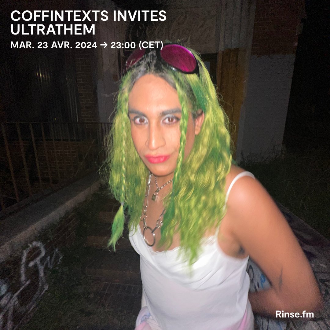 Il est 23h ! Vous écoutez @coffintexts_ ! 🎶 rinse.fr/podcasts/ #verrouillé 🔒