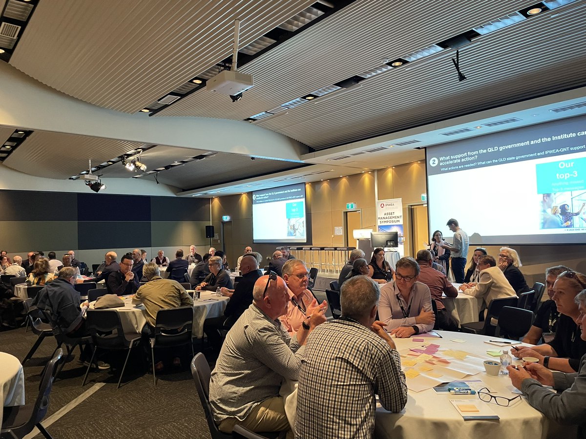 IPWEAQ's tweet photo. Session 3 of the Asset Management Symposium featured an engaging workshop hosted by Gloria Vega from GHD. This interactive session delved into improving asset management maturity, sparking discussions on the future of asset management.
#IPWEAQNT #24AMS #AssetManagement https://t.co/1HTA2vIBw4