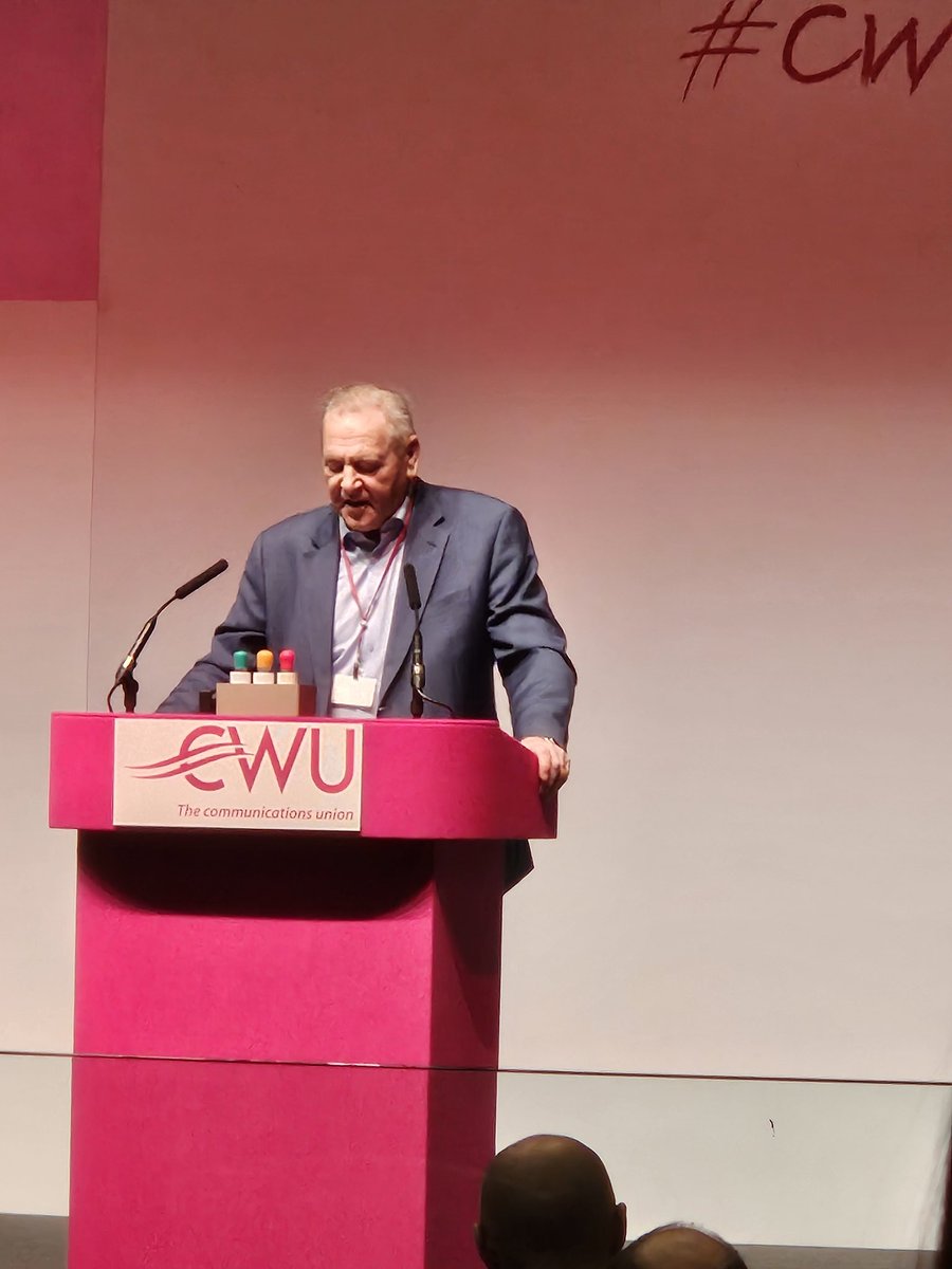 Retiring Deputy General Secretary for Telecoms & Financial Services, Andy Kerr, opening the 2024 T&FS Industrial Conference. Thanks to Andy for the amazing work he's done for our sector, while in the role. #CWUandProud #CWU24
