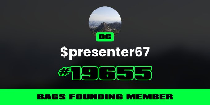 presenter67's tweet photo. @BagsApp @justaneggcoin https://t.co/DRUS9Wq6j7