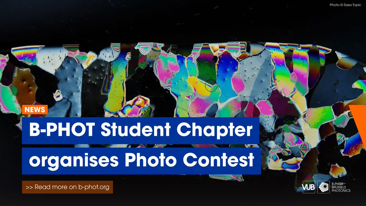 B-PHOT Brussels Photonics (@bphotvub) on Twitter photo 📸 Calling all #photography enthusiasts! ✨ The <a href="/BPHOTChapter/">B-PHOT Student Chapter</a> organises its annual Photo Contest, themed "A World of Light!"
🌈 Dive into the mesmerizing world of light phenomena and showcase your creativity through your lens: forms.gle/REczyTHAyCm4R2…
#PhotographyContest 📸 Calling all #photography enthusiasts! ✨ The <a href="/BPHOTChapter/">B-PHOT Student Chapter</a> organises its annual Photo Contest, themed "A World of Light!"
🌈 Dive into the mesmerizing world of light phenomena and showcase your creativity through your lens: forms.gle/REczyTHAyCm4R2…
#PhotographyContest