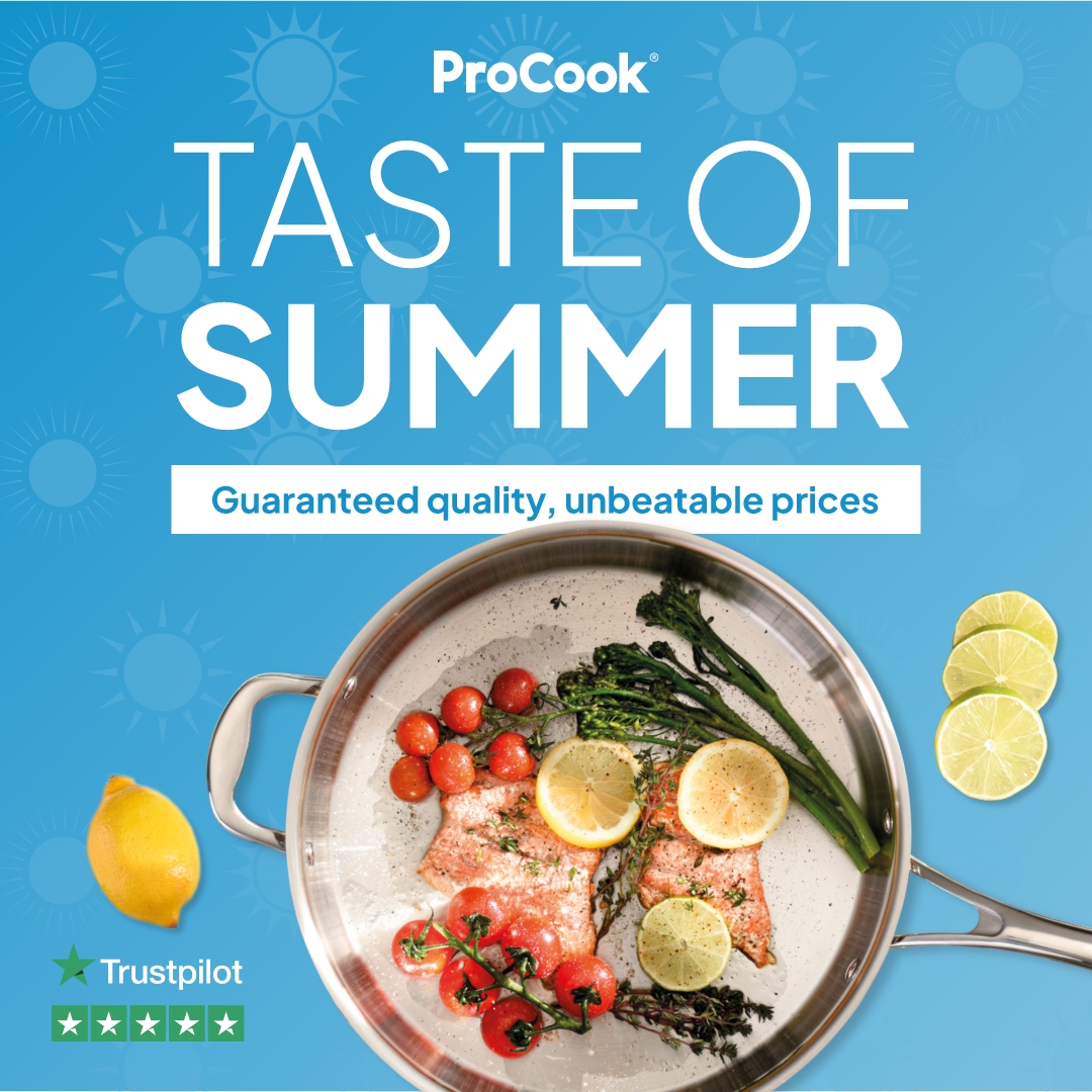 Savouring the flavours of summer at ProCook! 🔥🍔 Dive into ProCook's sizzling deals that are hotter than the sun itself! Don't miss out on the taste of savings! #Chatham #Medway #DocksideOutletCentre #ProCook