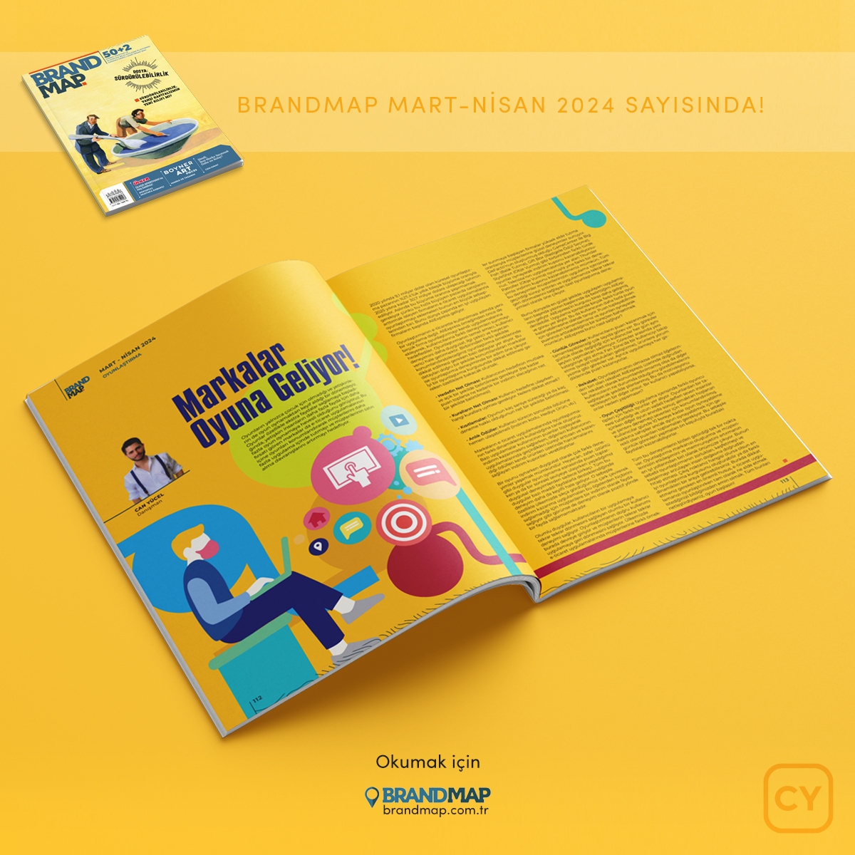 cnycl's tweet photo. Brandmap'in 50+2. sayısında markaların oyun ve oyunlaştırma kullanımı üzerine yazdım. "Markalar Oyuna Geliyor!" başlıklı yazımı çevrimiçi okumak ya da dergiyi basılı satın almak için https://t.co/fcZ4XEIMez'yi ziyaret edebilirsiniz.

#BrandMap #Marka #Oyunlaştırma https://t.co/w69qesJ4hg