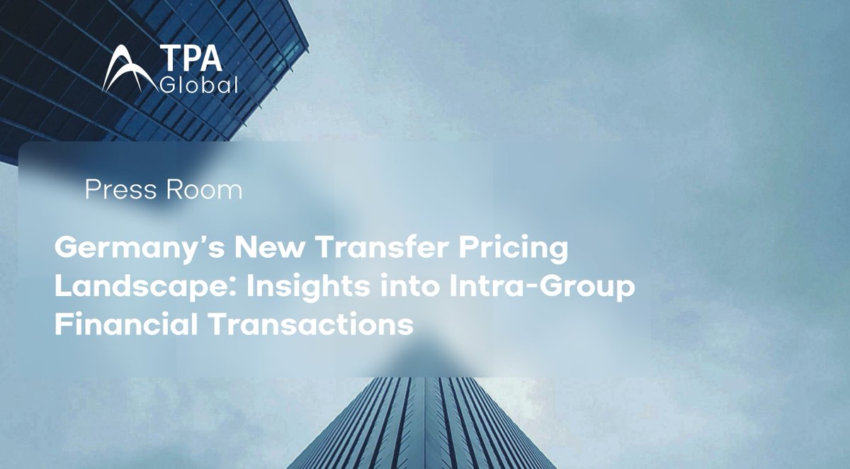 Unlock valuable insights into Germany's latest tax legislation! Explore the implications of the new transfer pricing regulations for intra-group financial transactions. Stay compliant.

Read Now: tpa-global.com/2024/04/23/ger…

#TaxLaw #TransferPricing #Germany #TaxCompliance