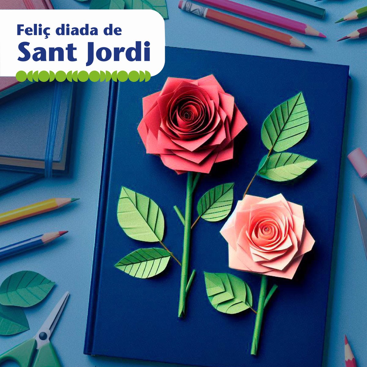 elgoigdellegir's tweet photo. 🌹📚 Feliç Sant Jordi! 📚🌹
#SantJordi #RosesILlibres #FeliçSantJordi https://t.co/pEJPEueqYs