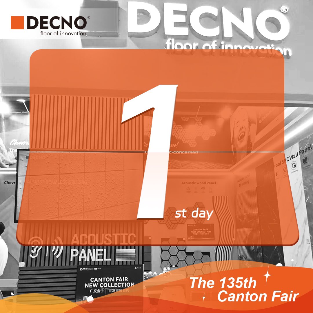 DECNO 135th#cantonfairDay
Visit our booth 𝟏𝟑.𝟐 𝐃𝟐𝟕-𝟐𝟖
Come and get the best flooring/wall panel solutions from your reliable manufacturer.
#2024cantonfair##buildingmaterialsupplier
#DECNO
#flooringdecor
#walldecor
#guangzhou
