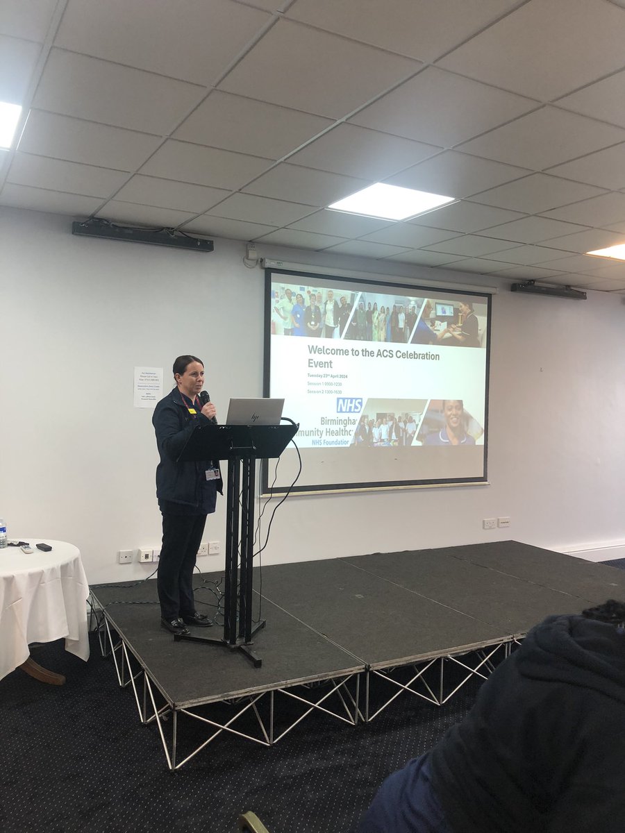 ACS celebration day 1st up Becky Power opening the day