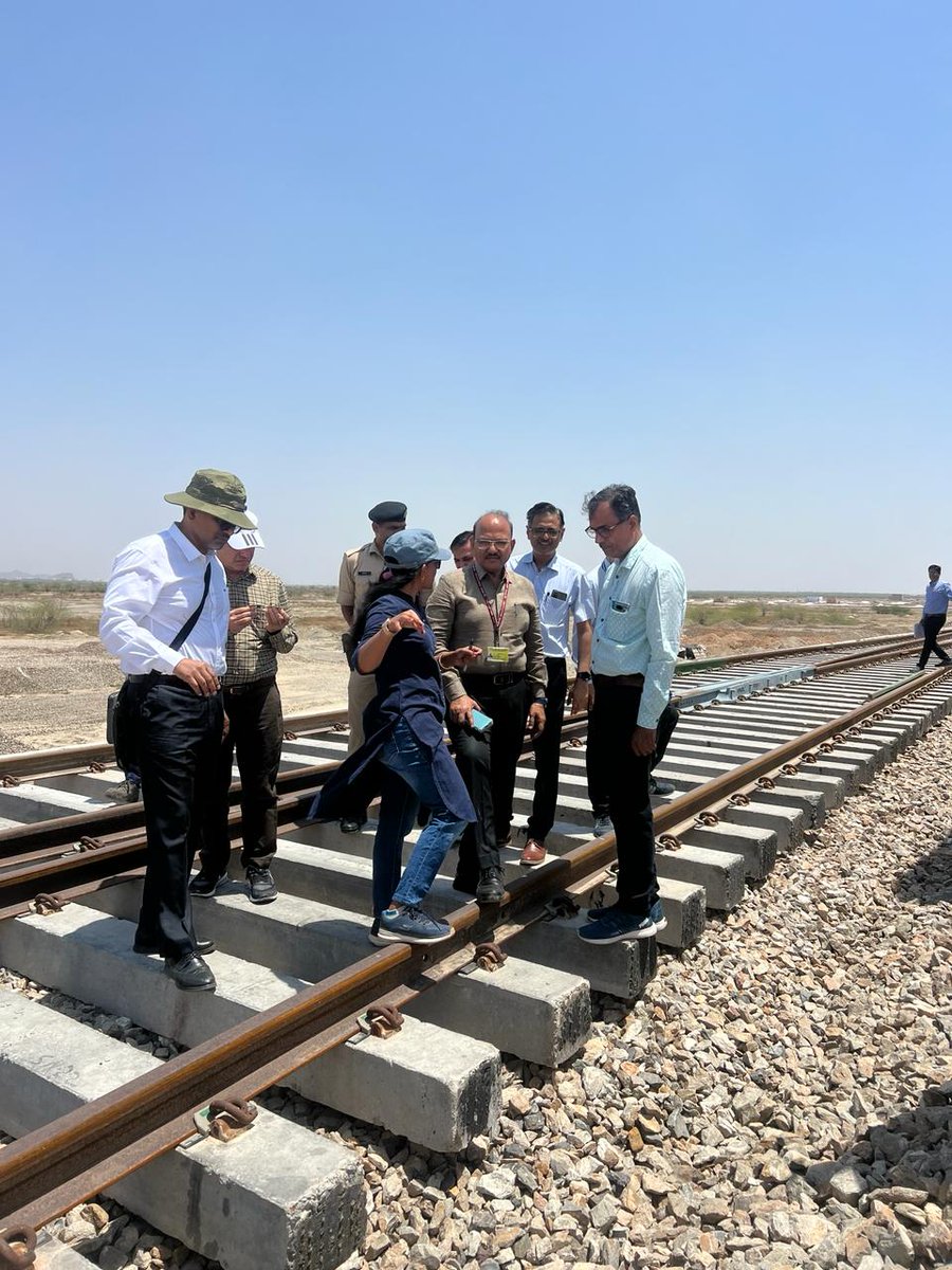 Today, along with officers of RDSO and North Western Railway Inspected the Dedicated Test Track.