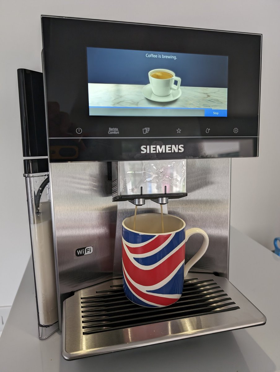 My new Siemens coffee machine arrived! 😍