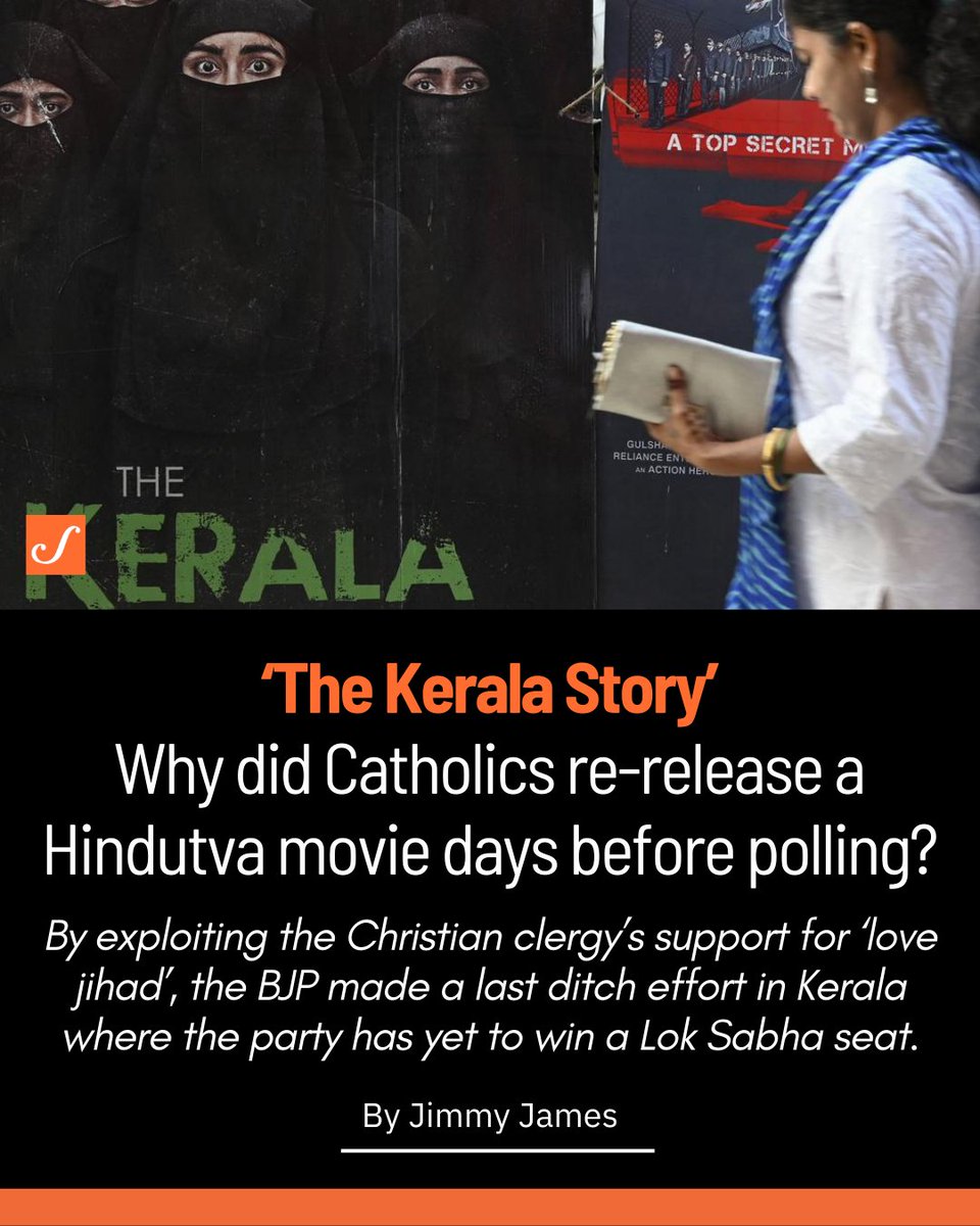 Airing The Kerala Story on Doordarshan was their last attempt to stir up emotions – like it raked up the Katchatheevu island issue in Tamil Nadu. But whether this will breach the citadel of secular parties in Kerala is too early to predict. Read more: scroll.in/article/106661…