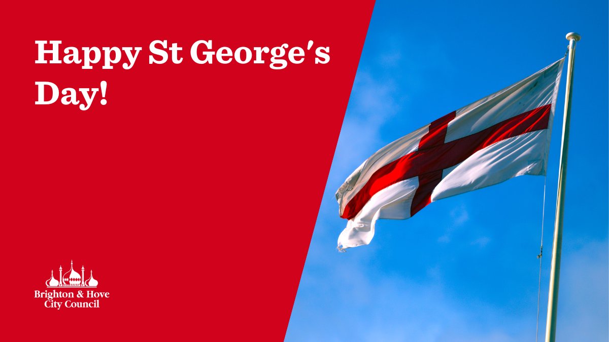 Happy #StGeorgesDay to everyone in Brighton & Hove!
