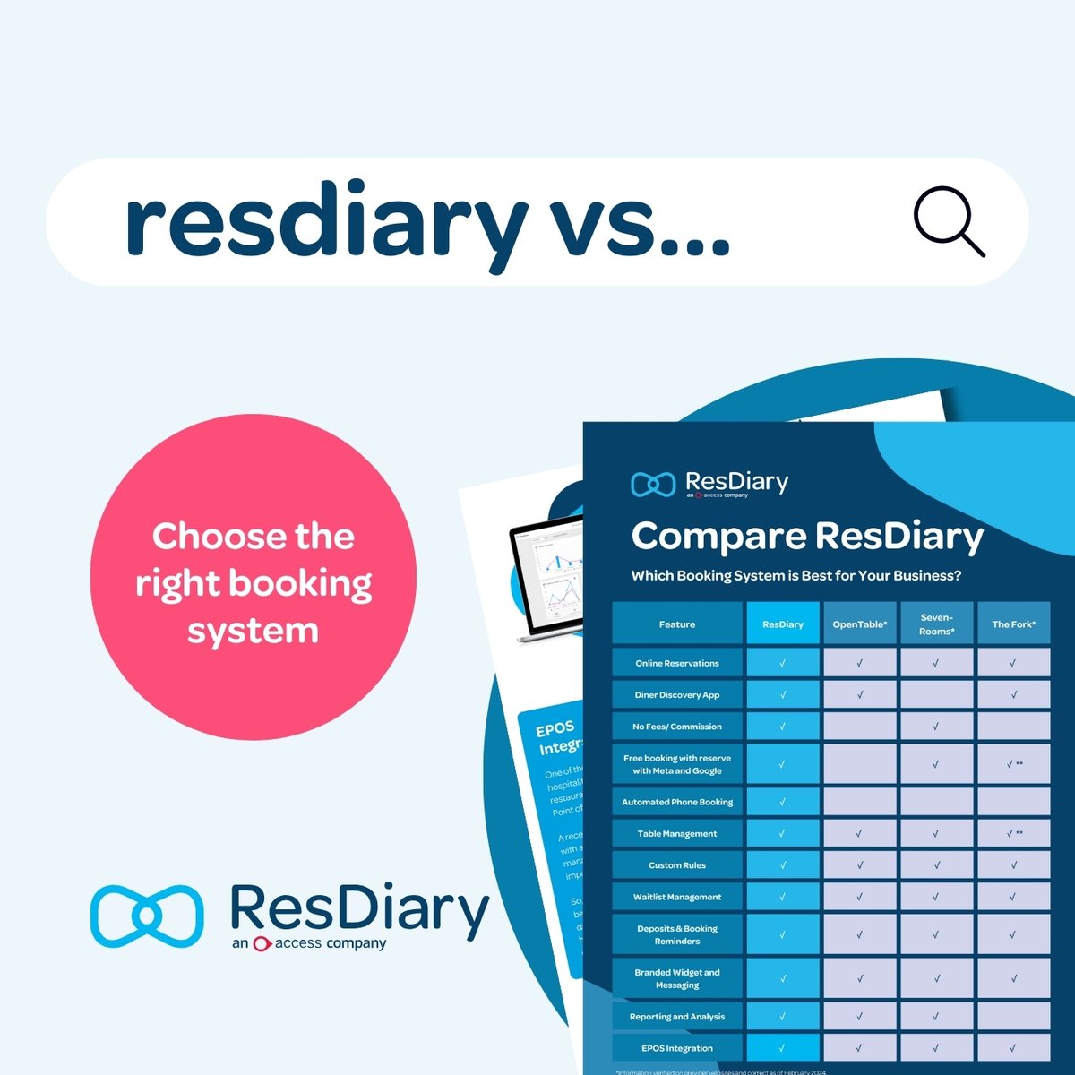 Choosing an online reservation system can be pretty overwhelming. To help you in your research, we've broken down the most important differences between ResDiary and alternative providers. eu1.hubs.ly/H08rPqN0 #HospitalityTechnology #CommissionFree